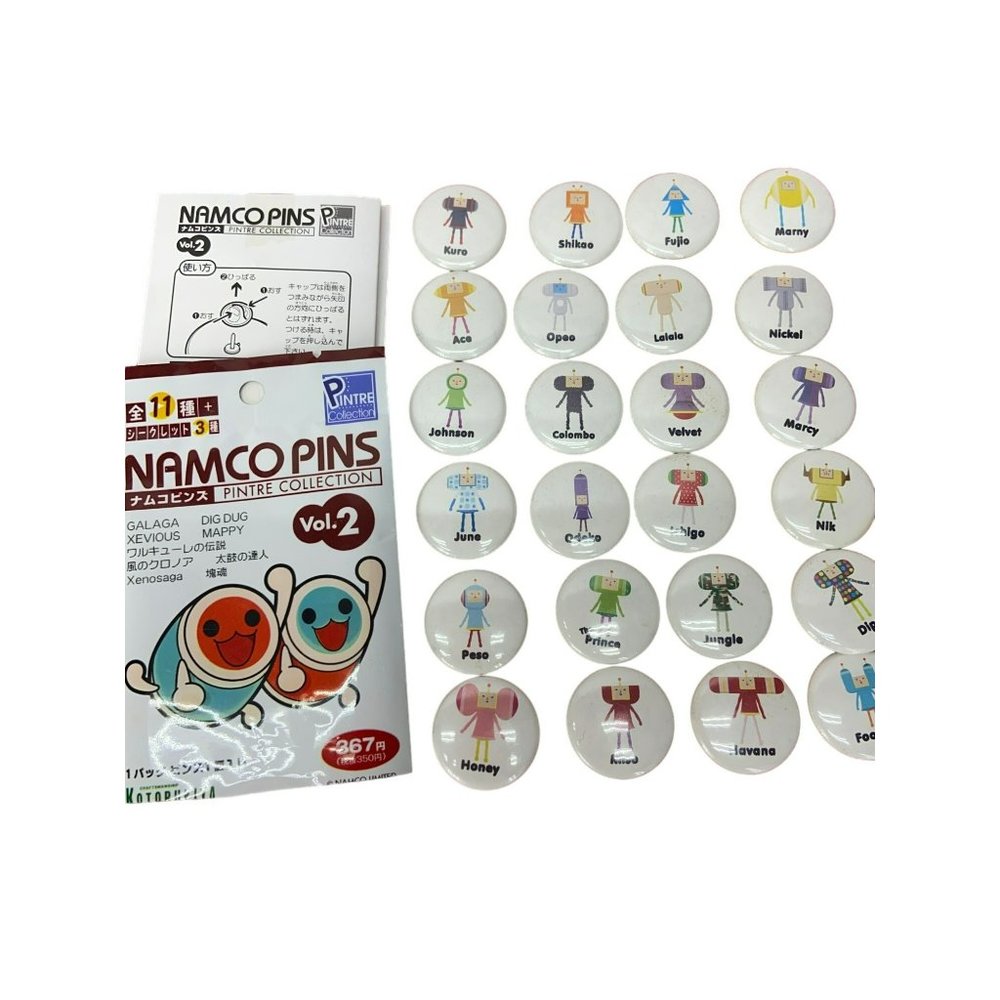 Namco Pins Volume 2 Lot of 24 Galaga Dig Dug Xevious Mappy‎
